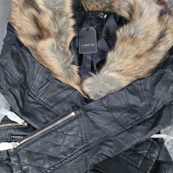 Faux Leather Jacket - Picture 1 of 4